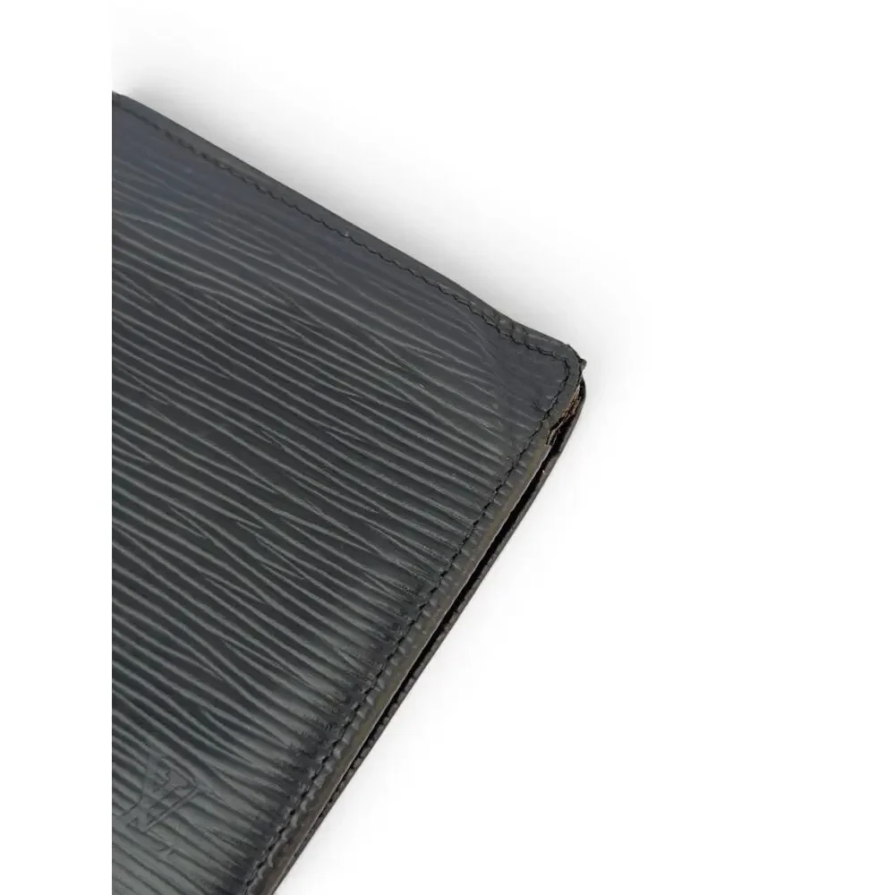 Louis Vuitton Vintage Black Epi Leather Portefeuille Marco Bifold Wallet